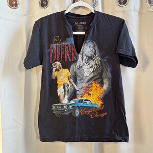 Lil Durk Womens Top Small Graphic Englewood Chicago Rapper Hip Hop‎ Shirt 19182x